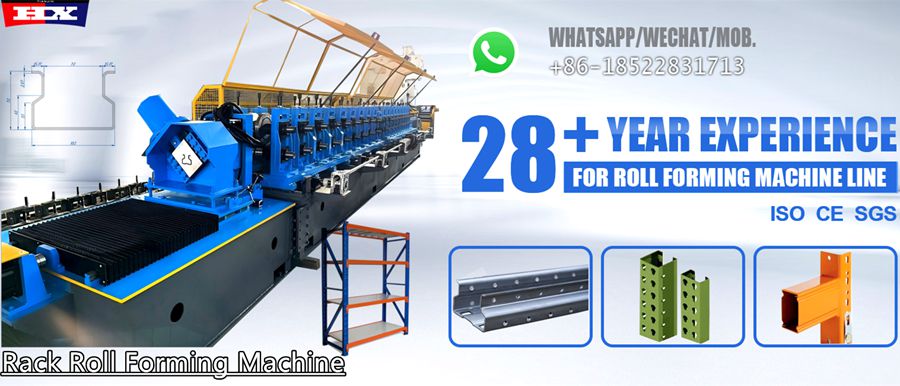 Rack roll forming machine